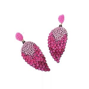Pink Glam drop earrings